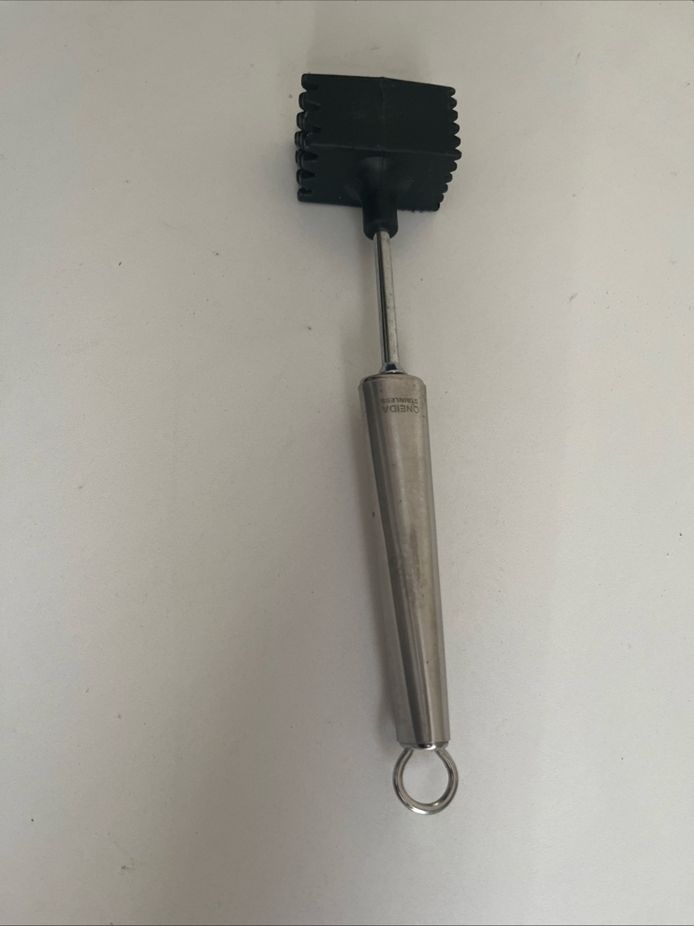 Meat Tenderizer Oneida Stainless Steel Double Sided Head Steak Hammer 10 inch